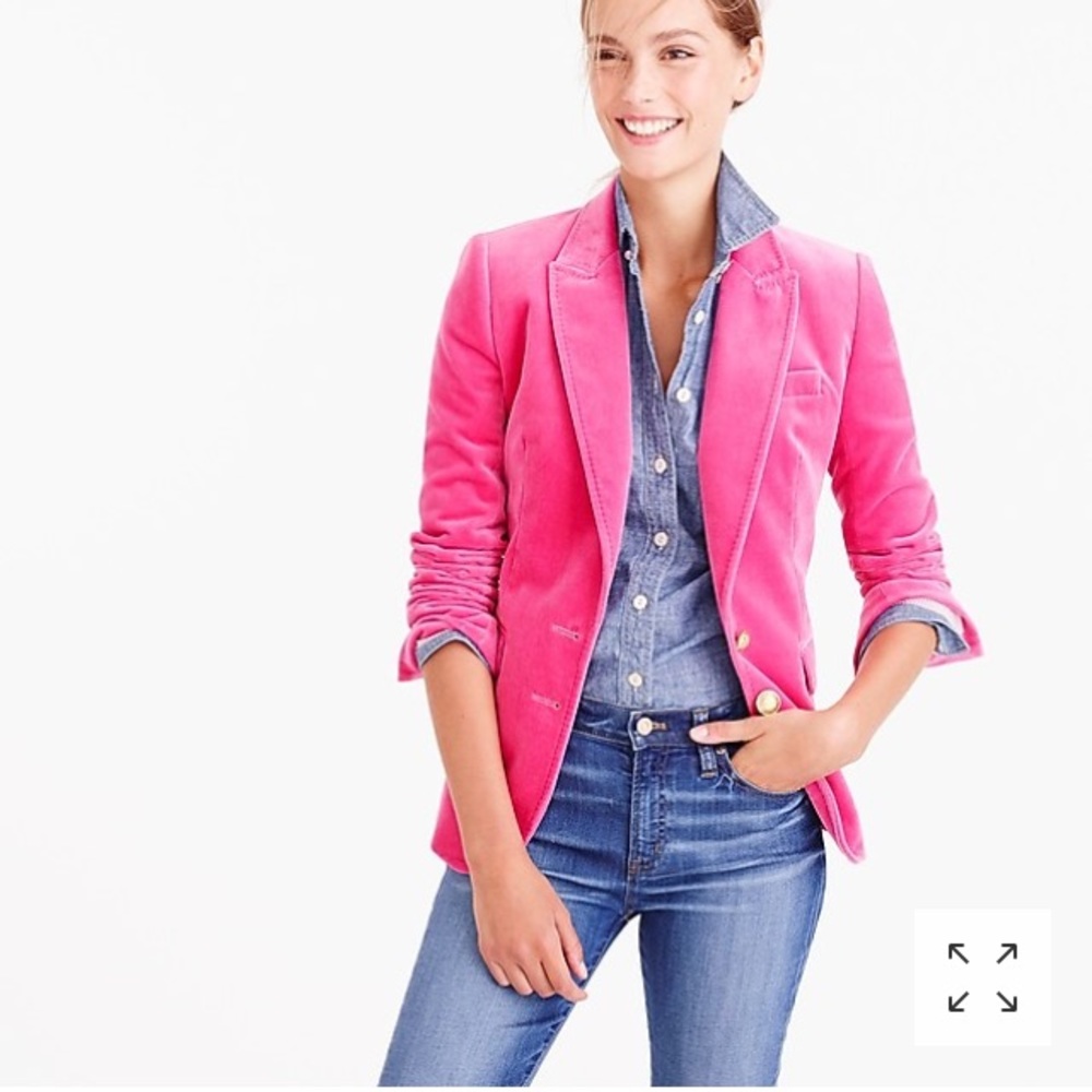 J Crew Velvet Blazer
